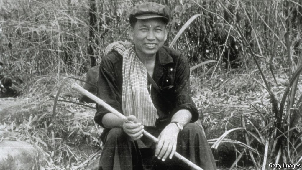 Pol Pot, gives an interview June 22, 1979 in the Cambodian jungle.